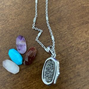 Kendra Scott locket with 4 extra interchangeable stones. New with tags.